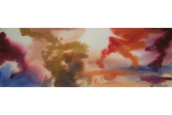 Voyage 1, gouache on Fabriano Artistico, 22x7 in.